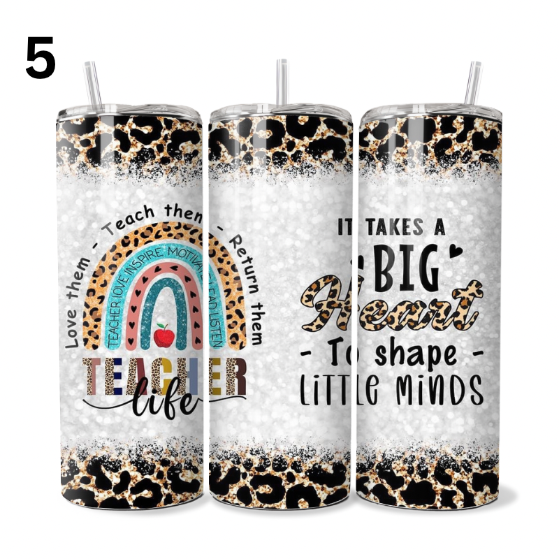 It Takes a Big Heart Teacher Tumbler