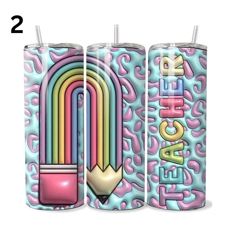 Bendy Pencil 3D Teacher Tumbler