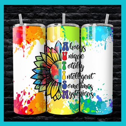 Autism Awareness Tumbler- 20oz